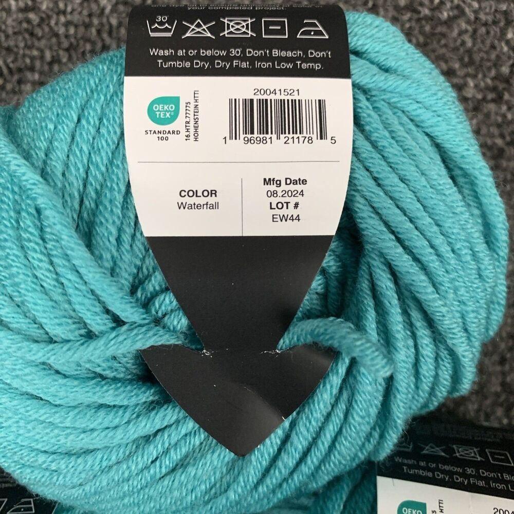 Lot Of 3 New K+C Essential Wool Waterfall Yarn Superwash Merino Discontinued - Picture 6 of 7